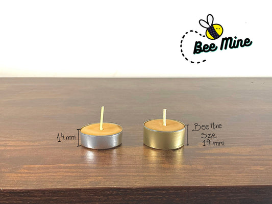 FREE delivery - Premium Handmade Beeswax Tea lights | 100% Pure Beeswax | Natural & Eco-Friendly | Cotton Wick | 3-5 Hour Burn Time
