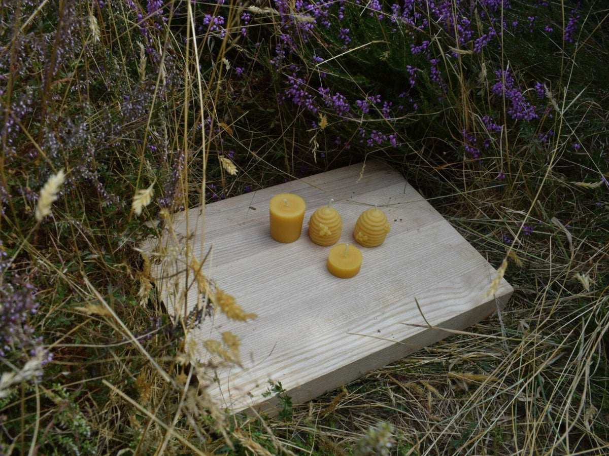 Small Pure Beeswax Hive Candles