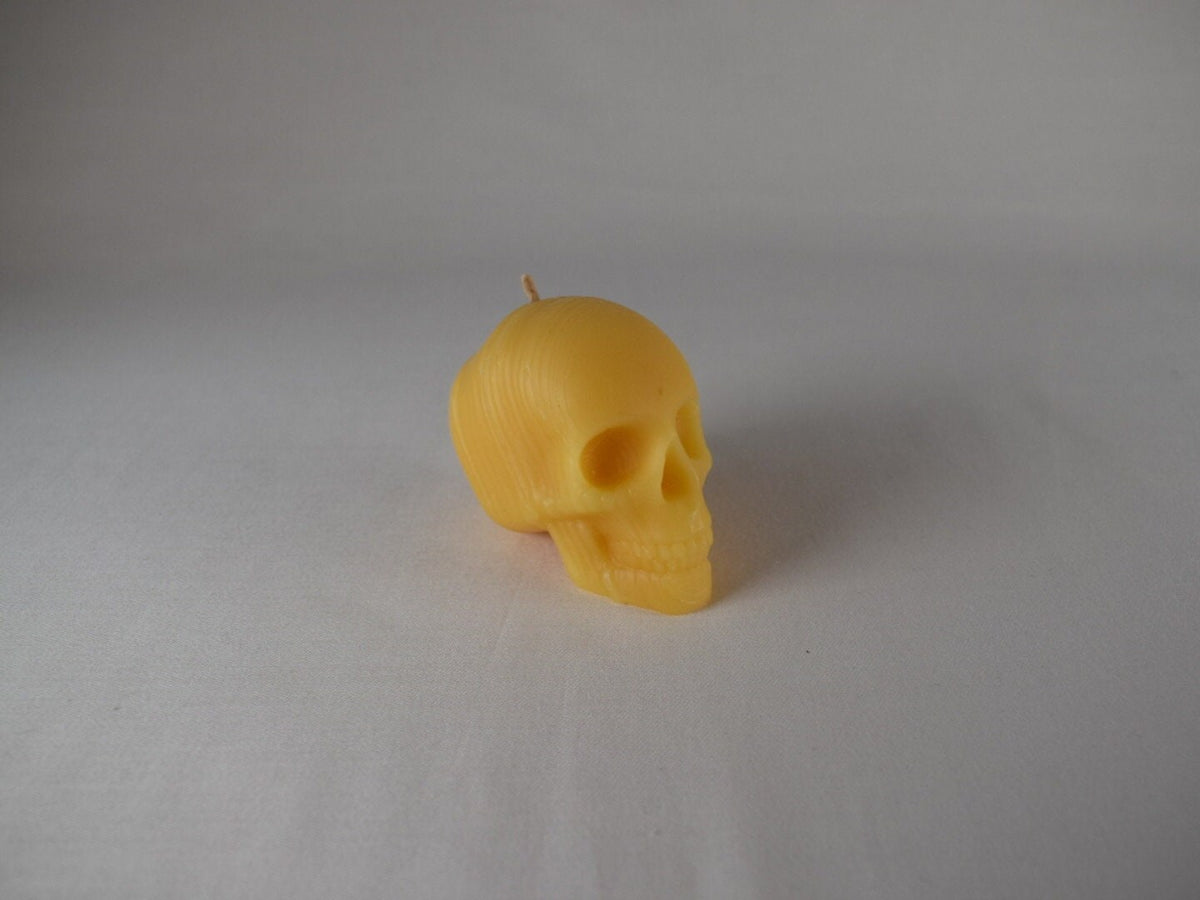 Pure beeswax Halloween skull candle