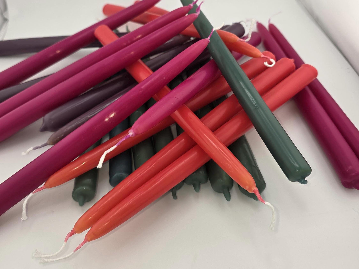 Handcrafted Coloured Beeswax Taper Candles | Locally Sourced & Eco-Friendly | Natural Elegance for Any Occasion