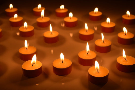 FREE DELIVERY - Straight from the bees, Premium handmade beeswax tealights candles in red tins