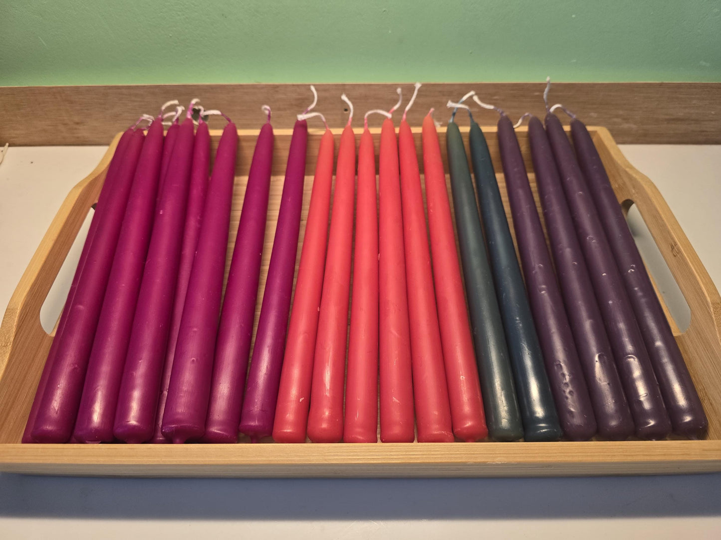 Handcrafted Coloured Beeswax Taper Candles | Locally Sourced & Eco-Friendly | Natural Elegance for Any Occasion