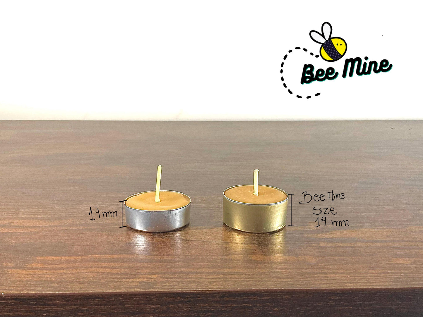 Scented handmade beeswax tealights